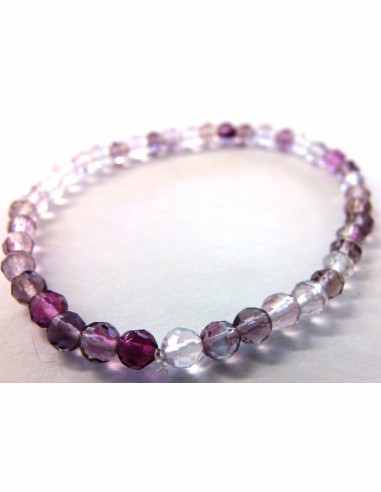 Fluorite rose 4mm bracelet