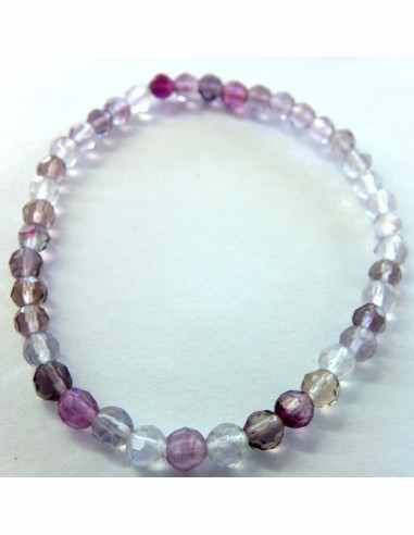 Fluorite rose 4mm bracelet