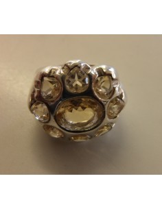 Topaze imperiale bague 9 gemmes 2