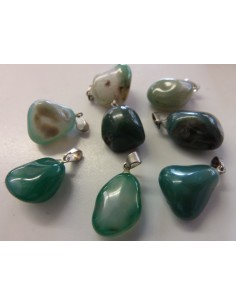 Agate pendentif argent