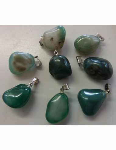 Agate pendentif argent