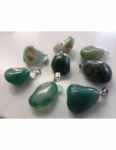 Agate pendentif argent
