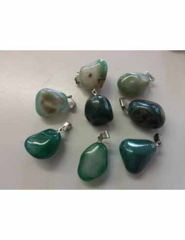 Agate pendentif argent