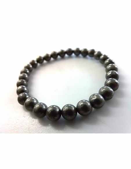 Bracelet femme pyrite 6mm