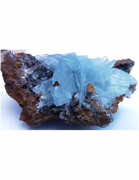 Baryte, barytine bleue cristal