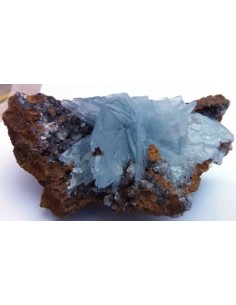 Baryte, barytine bleue cristal 2