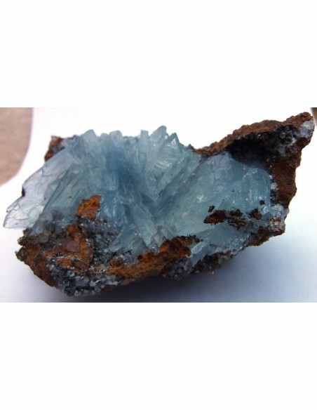 Baryte, barytine bleue cristal