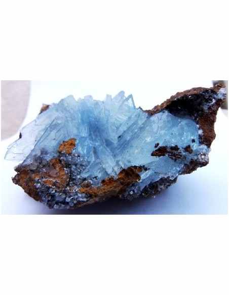 Baryte, barytine bleue cristal