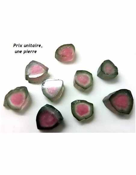 Tourmaline melon d'eau 10 a 11mm