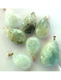 Aigue marine goute pendentif 2