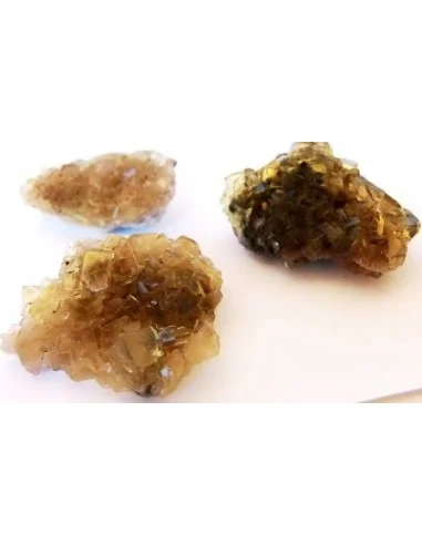 Fluorite jaune cristalisé