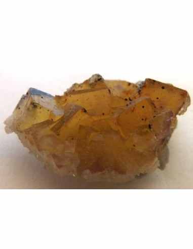 Fluorite jaune cristalisé 