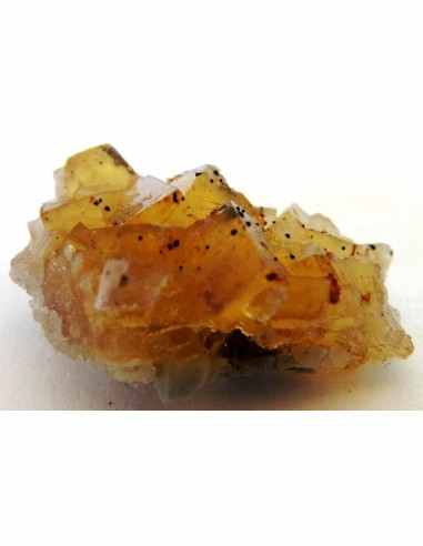 Fluorite jaune cristalisé 