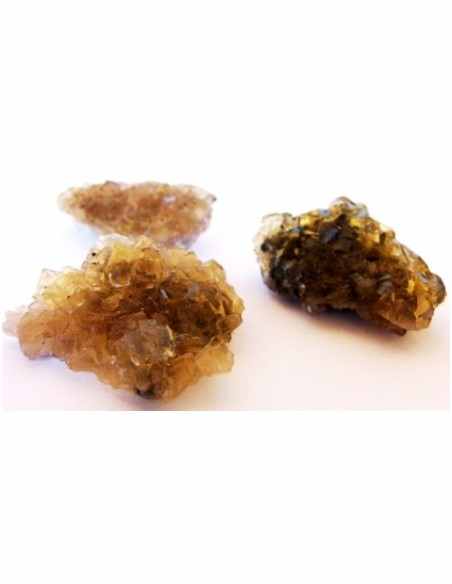 Fluorite jaune cristalisé 