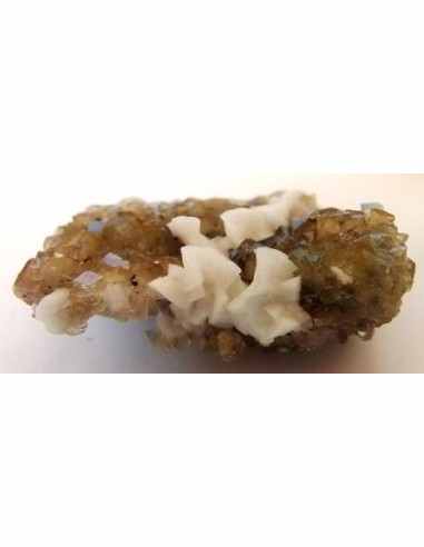 Fluorite jaune avec adamite