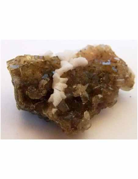 Fluorite jaune avec adamite Fluorite jaune avec adamite