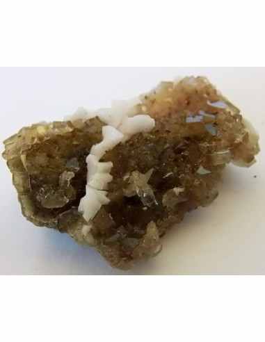 Fluorite jaune avec adamite