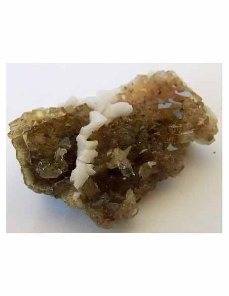 Fluorite jaune avec adamite Fluorite jaune avec adamite