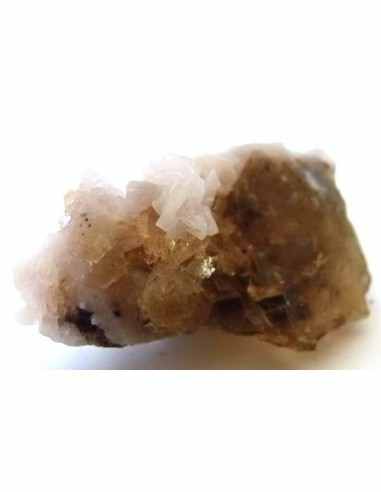 Fluorite jaune avec adamite