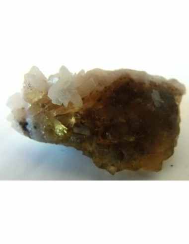 Fluorite jaune avec adamite