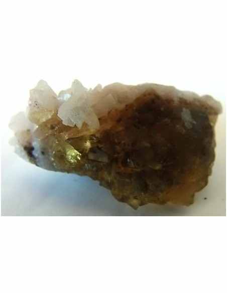 Fluorite jaune avec adamite Fluorite jaune avec adamite