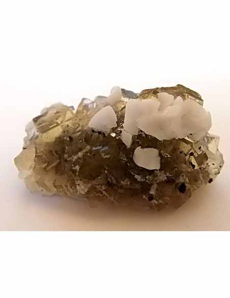 Fluorite jaune avec adamite Fluorite jaune avec adamite