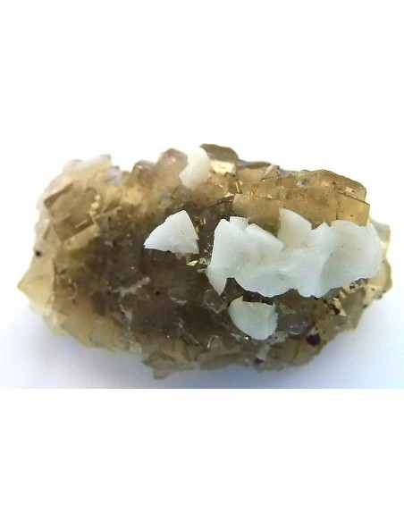 Fluorite jaune avec adamite Fluorite jaune avec adamite