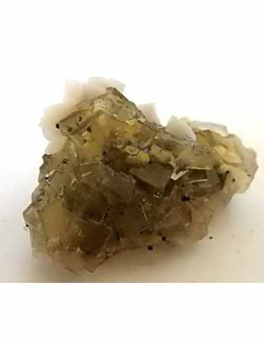 Fluorite jaune avec adamite