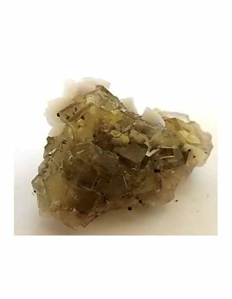 Fluorite jaune avec adamite Fluorite jaune avec adamite