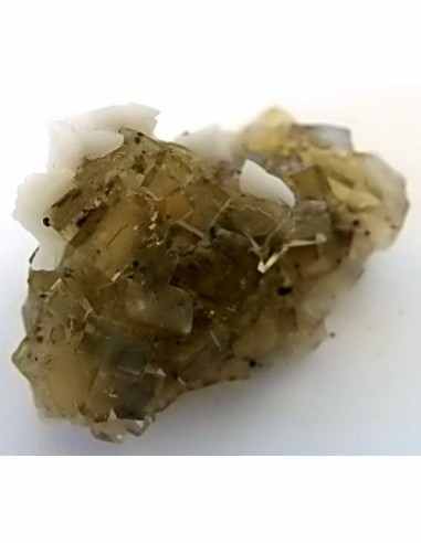 Fluorite jaune avec adamite