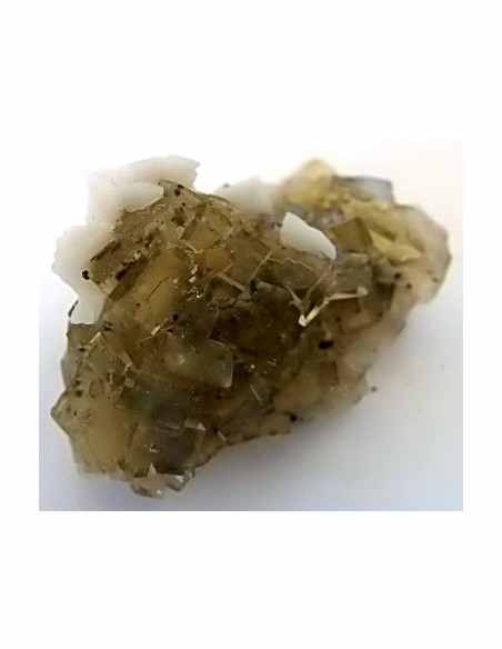 Fluorite jaune avec adamite Fluorite jaune avec adamite