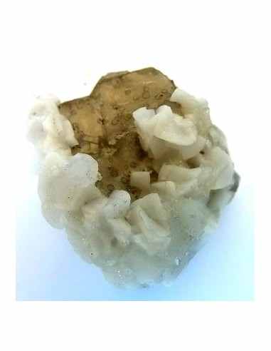 Fluorite jaune avec adamite