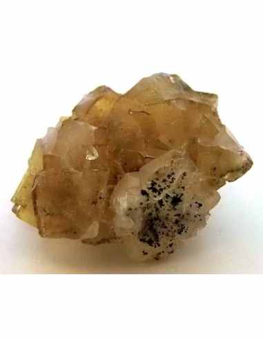 Fluorite jaune avec adamite