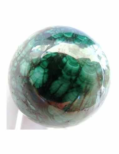 Malachite oeuf 38mm