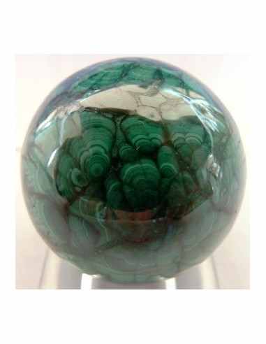 Malachite oeuf 38mm