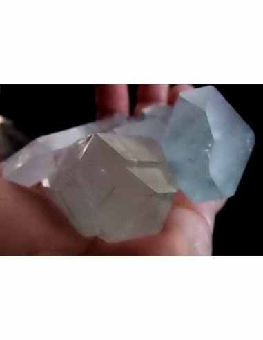 Quartz fantome vert geode 8cm