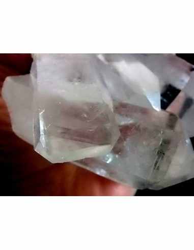 Quartz fantome vert geode 8cm