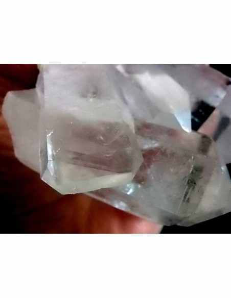 Quartz fantome vert geode 8cm