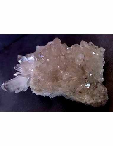 Amas cristallins geode quartz
