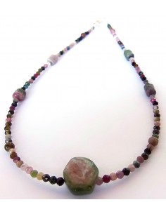 Collier Tourmaline pasteque 2