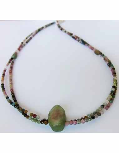 Collier Tourmaline pasteque