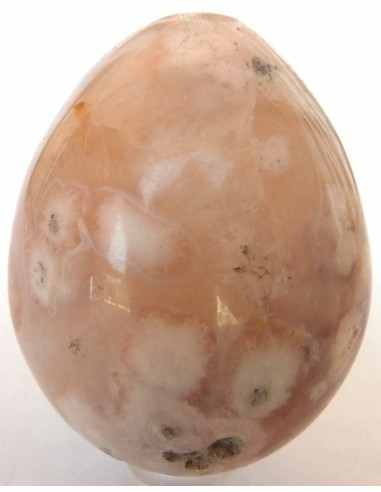 Oeuf calcedoine rose 57 a 60mm
