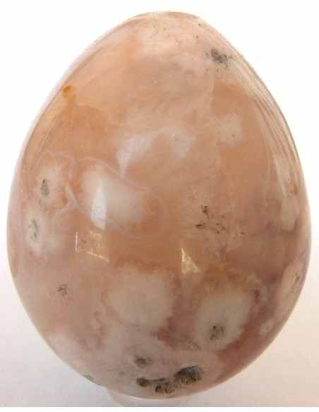 Oeuf calcedoine rose 57 a 60mm