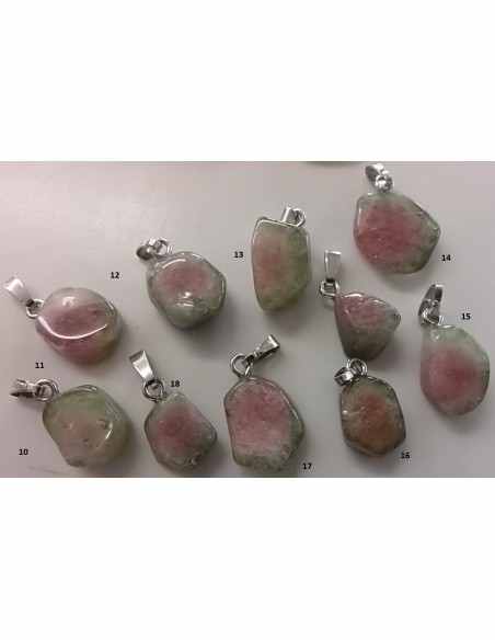 Tourmaline melon deau pendentif