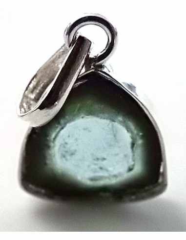 Pendentif tourmaline bleue et verte