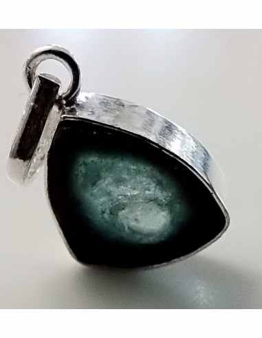Pendentif tourmaline bleue et verte