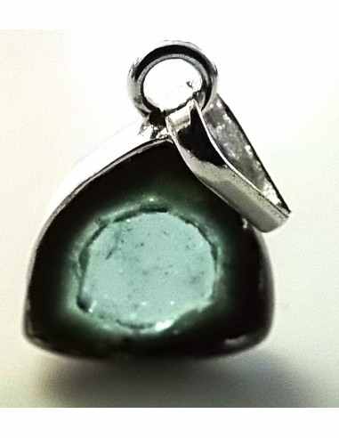 Pendentif tourmaline bleue et verte