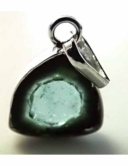 Pendentif tourmaline bleue et verte