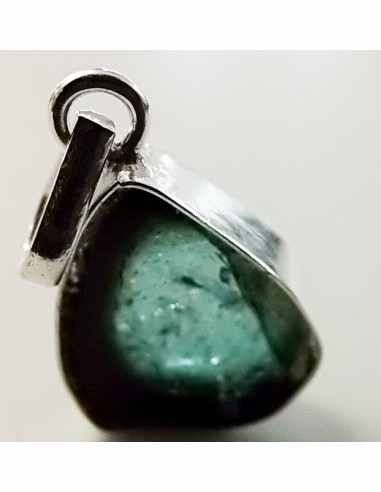 Pendentif tourmaline bleue et verte