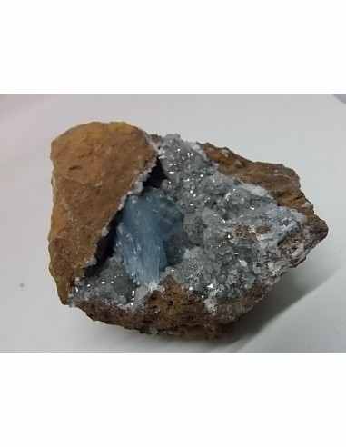 Baryte, barytine bleue cristal